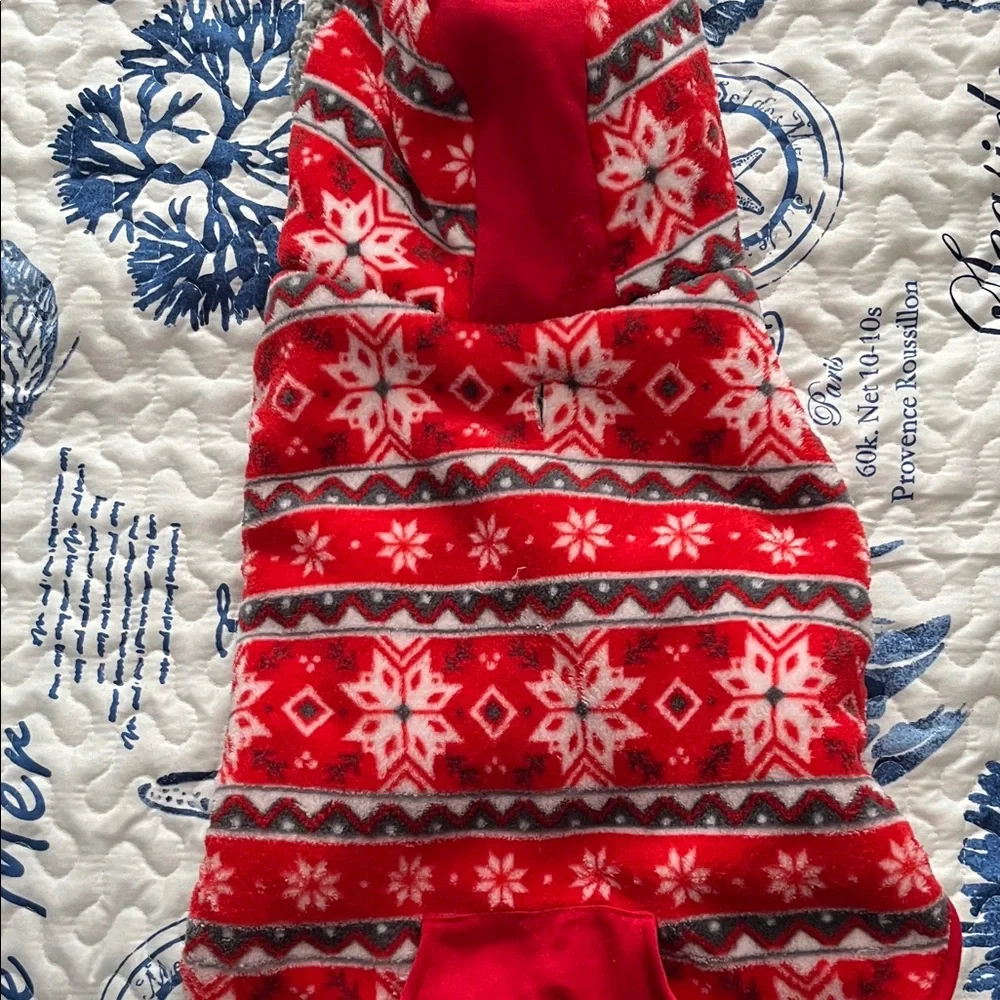 Red and Gray Dog Sweater - Picture 2 of 2